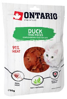 Ontario cat pochúťka 50 g tenké kačacie plátky 2