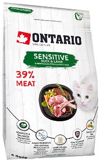 Ontario Cat Sensitive/Derma 0,4kg