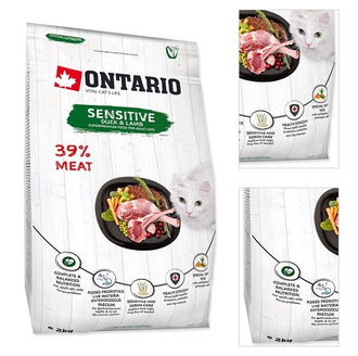 Ontario Cat Sensitive/Derma 2 kg 3