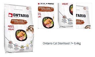 Ontario cat sterilised 7+ 0,4 kg 1