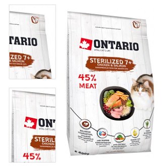 Ontario cat sterilised 7+ 0,4 kg 4