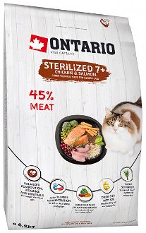 Ontario cat sterilised 7+ 6,5 kg