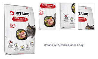 Ontario cat sterilised jahňa 6,5 kg 1