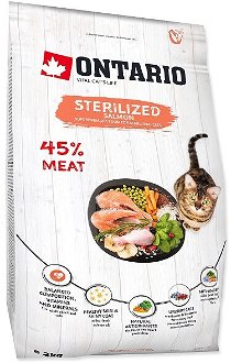 Ontario cat sterilised losos 2 kg