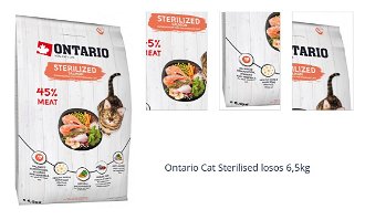 Ontario cat sterilised losos 6,5 kg 1