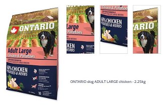 ONTARIO dog ADULT LARGE chicken - 2.25kg 1