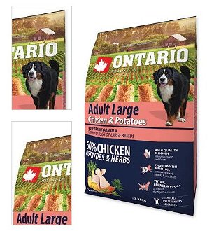 ONTARIO dog ADULT LARGE chicken - 2.25kg 4