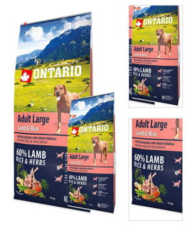 ONTARIO dog ADULT LARGE lamb - 2.25kg 3