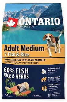 ONTARIO dog  ADULT MEDIUM fish - 12kg