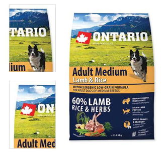 ONTARIO dog ADULT MEDIUM lamb - 2,25kg 4
