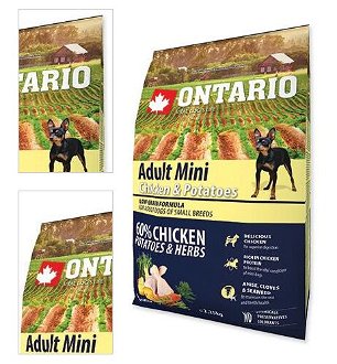 ONTARIO dog ADULT MINI  chicken - 2.25kg 4