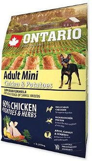 ONTARIO dog ADULT MINI  chicken - 6,5kg 2