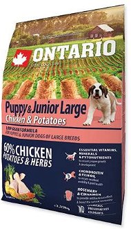 ONTARIO dog JUNIOR LARGE chicken - 2.25kg