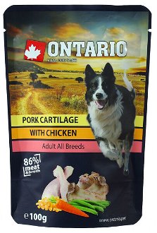 Ontario dog kapsička kura a bravčové chrupky vo vývare 100 g