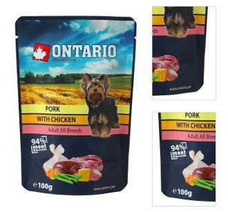 Ontario dog kapsička kura a bravčové vo vývare 100 g 3