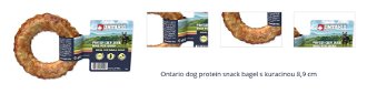 Ontario dog protein snack bagel s kuracinou 8,9 cm 1
