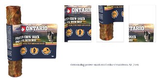 Ontario dog protein snack malá rolka s hovädzinou 12 ,7 cm 1