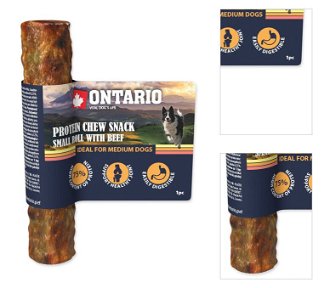 Ontario dog protein snack malá rolka s hovädzinou 12 ,7 cm 3