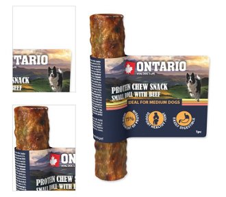 Ontario dog protein snack malá rolka s hovädzinou 12 ,7 cm 4