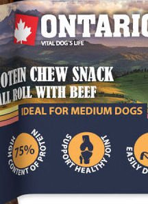 Ontario dog protein snack malá rolka s hovädzinou 12 ,7 cm 5