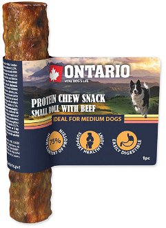 Ontario dog protein snack malá rolka s hovädzinou 12 ,7 cm