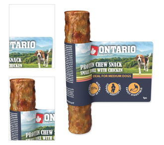 Ontario dog protein snack malá rolka s kuracinou 12 ,7 cm 4