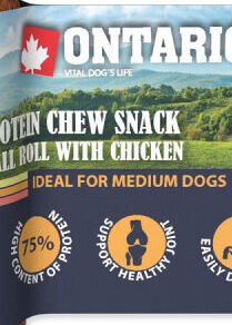 Ontario dog protein snack malá rolka s kuracinou 12 ,7 cm 5