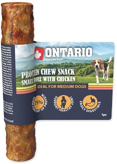 Ontario dog protein snack malá rolka s kuracinou 12 ,7 cm 2