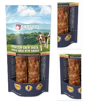 Ontario dog protein snack malá rolka s kuracinou 2ks - 12 ,7 cm 3