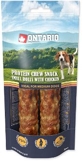 Ontario dog protein snack malá rolka s kuracinou 2ks - 12 ,7 cm