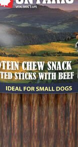 Ontario dog protein snack tyčinky s hovädzinou 10ks - 12 ,7 cm 5