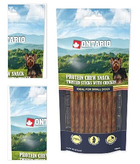 Ontario dog protein snack tyčinky s kuracinou 10ks - 12,7 cm 4