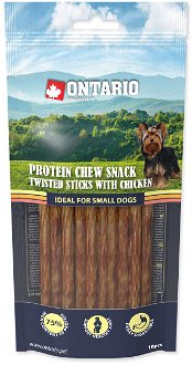 Ontario dog protein snack tyčinky s kuracinou 10ks - 12,7 cm 2