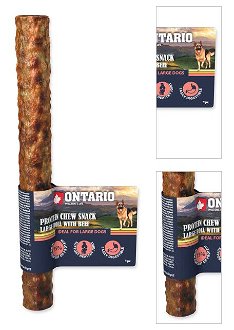 Ontario dog protein snack veľká rolka s hovädzinou 25 ,4 cm 3