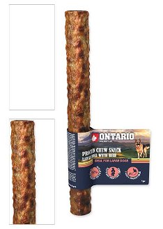 Ontario dog protein snack veľká rolka s hovädzinou 25 ,4 cm 4