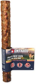 Ontario dog protein snack veľká rolka s hovädzinou 25 ,4 cm 2