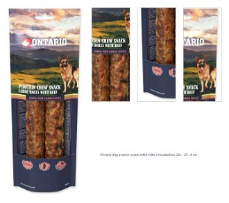 Ontario dog protein snack veľká rolka s hovädzinou 2ks - 25 ,4 cm 1
