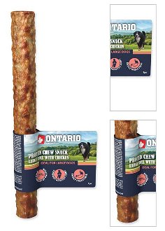 Ontario dog protein snack veľká rolka s kuracinou 25 ,4 cm 3