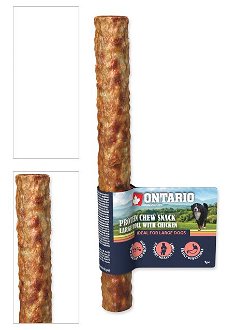 Ontario dog protein snack veľká rolka s kuracinou 25 ,4 cm 4