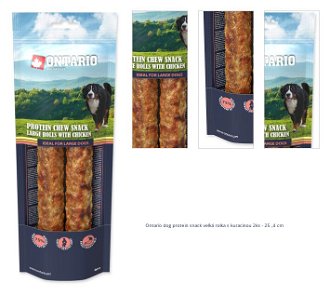 Ontario dog protein snack veľká rolka s kuracinou 2ks - 25 ,4 cm 1