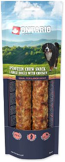 Ontario dog protein snack veľká rolka s kuracinou 2ks - 25 ,4 cm 2