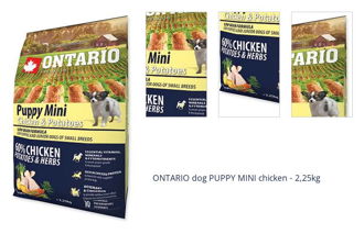 ONTARIO dog PUPPY MINI chicken - 2,25kg 1
