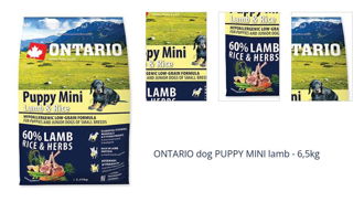 ONTARIO dog PUPPY MINI lamb - 6,5kg 1
