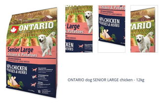 ONTARIO dog SENIOR LARGE chicken - 12kg 1
