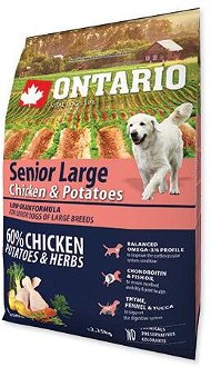 ONTARIO dog SENIOR LARGE chicken - 12kg