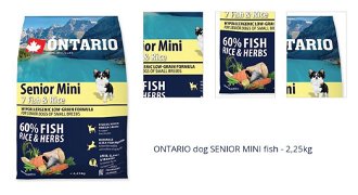 ONTARIO dog SENIOR MINI fish - 2,25kg 1