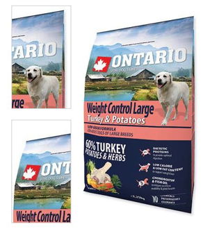 ONTARIO dog WEIGHT CONTROL LARGE turkey - 12kg 4