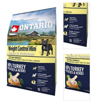 Ontario granly Mini Weight control morka a zemiaky 2,25 kg 3