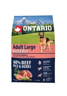 Ontario granuly Adult Large Hovädzie mäso a rýža 2,25 kg