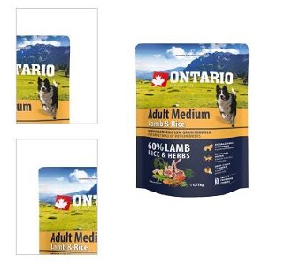 Ontario granuly Adult Medium jahňa a ryža 0,75 kg 4